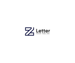 LZ, ZL, Z Letter Logo Vector Template Abstract Monogram Symbol - obrazy, fototapety, plakaty