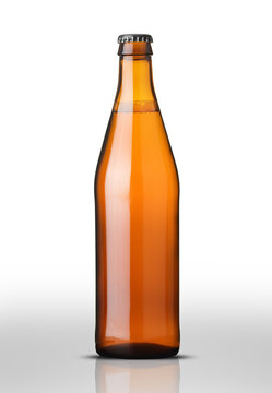 brown bottle with beer 