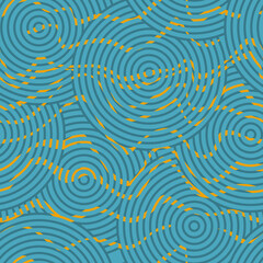 Blue circle. Seamless pattern