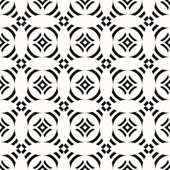 Vector Geometric Abstract Seamless Monochrome Pattern Texture Background