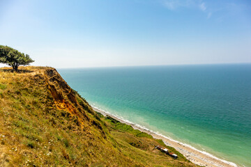 Strandspaziergang vor den Toren der Stadt Le Havre am Ärmelkanal - Normandie - Frankreich