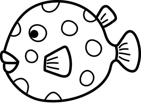recommend clip art: Bloated puffer fish