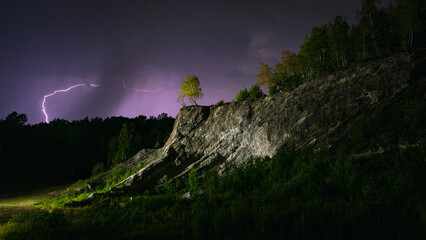 lightning in the city