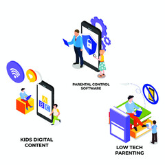 SEO 24-7 service isometric 3d vector illustration concept for banner, website, illustration, landing page, flyer, etc.
