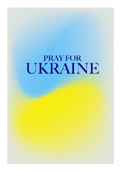 Ukraine illustration. Ukranian flag colored illustartion.