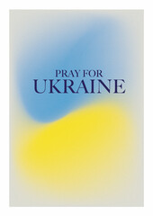 Ukraine illustration. Ukranian flag colored illustartion.