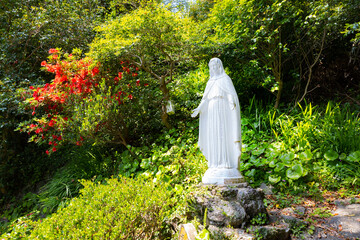 福江島　堂崎天主堂　キリシタン資料館　マリア像