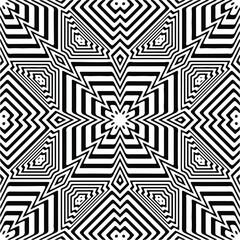 Abstract background with black and white pattern. Unique geometric vector swatch. Perfect for site backdrop, wrapping paper, wallpaper, textile and surface design. 
