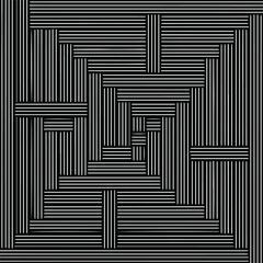 Abstract background with black and white seamless pattern. Unique geometric vector swatch. Perfect for site backdrop, wrapping paper, wallpaper, textile and surface design. 