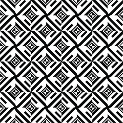 Abstract background with black and white seamless pattern. Unique geometric vector swatch. Perfect for site backdrop, wrapping paper, wallpaper, textile and surface design. 