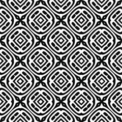 Abstract background with black and white seamless pattern. Unique geometric vector swatch. Perfect for site backdrop, wrapping paper, wallpaper, textile and surface design. 