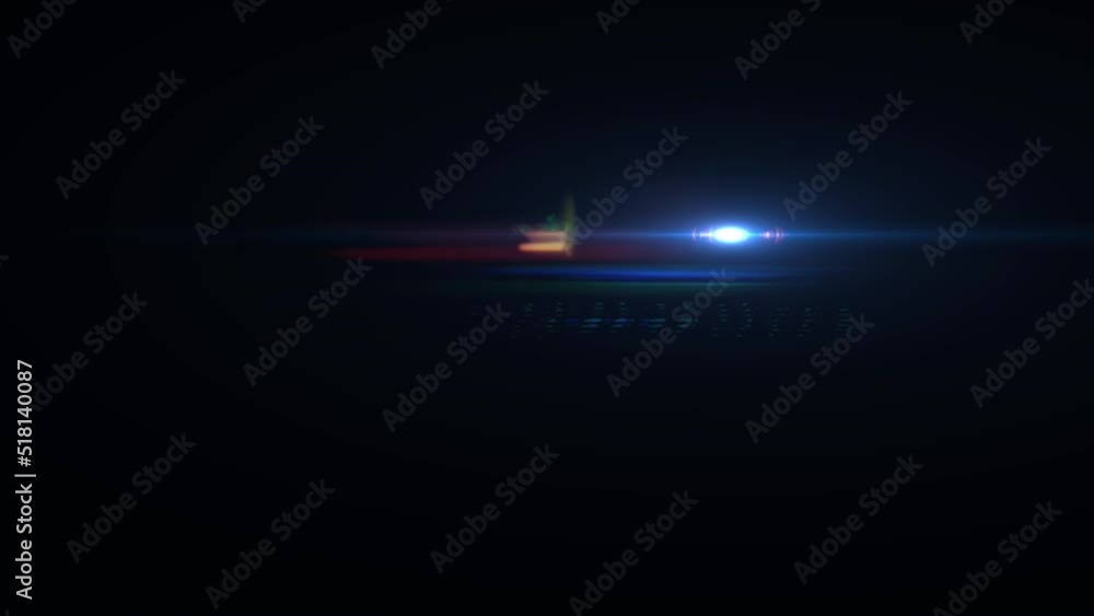 Poster motion light effect.blue flare lines speed and movement. digital lens flare effect