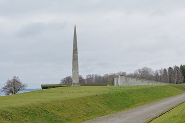 Fototapeta na wymiar Maarjamae Memorial to those who had fallen defending the Soviet Union, Tallinn, Estonia