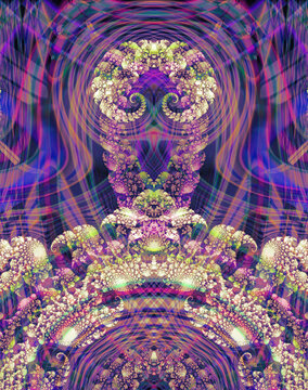 madras fantasy fractal symmetry with dimensionality
