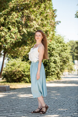 Close up portrait of a young beautiful red hair model