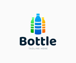 Bottle Logo Design Vector Template