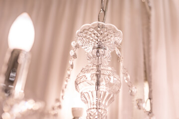 Indian wedding reception beautiful chandelier