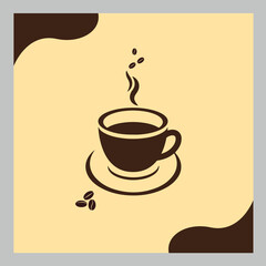 cup of coffee with beans