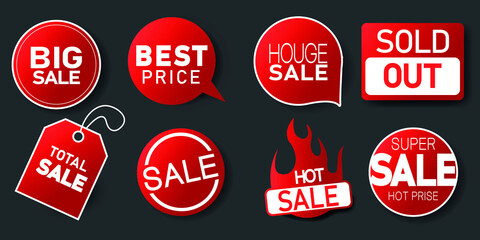 sale labels set