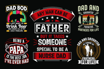 Father t-shirt design bundle, fathers day, papa lover, gaming dad, driver papa
