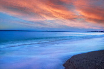 Fototapeta premium sea ​​landscape. Long exposure. Odessa. 