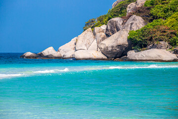 Fototapeta premium A tropical sea with turquoise sea colour