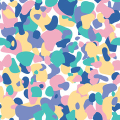 Terrazzo seamless pattern. Vector seamless pattern with pebbles and stone. Pattern ideal for wrapping paper, wallpaper, terrazzo flooring