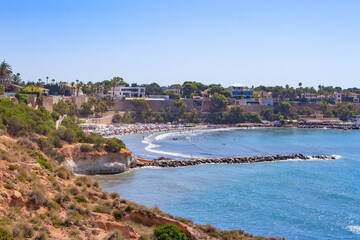 Obraz premium Vega Baja del Segura - Orihuela Costa - Paisajes junto al mar entre Cabo Roig y Campoamor... Agua Marina