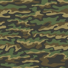 Army camo seamless pattern vector texture, modern illustration for clothing print, fabric.