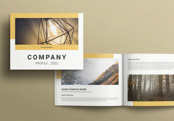 Company Profile Brochure Layout Landscape