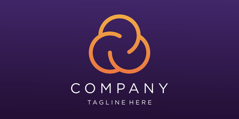 Fototapeta na wymiar Trinity Logo Design Template