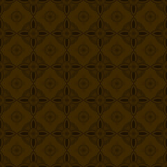 Brown flower ornament pattern. Elegant, repeat and creative style. Suitable for background, decoration, wallpaper, textile or fabric