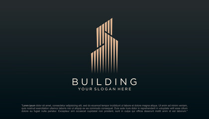 construction logo design template. building Abstract For Logo Design Inspiration.