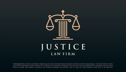 symbol Law Firm,Law Office, Lawyer services, Luxury crest , Vector logo design.