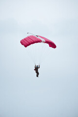 a red parachute 