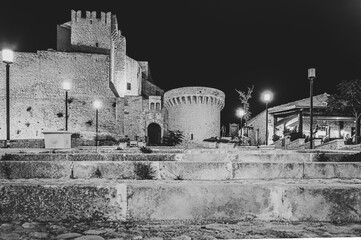 Italy, July 2022: architectural and naturalistic details on the island of San Nicola in the...