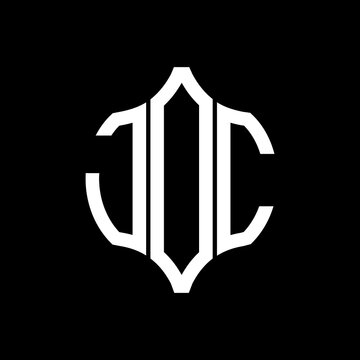 JOC letter logo. JOC best black background vector image. JOC Monogram logo design for entrepreneur and business.
