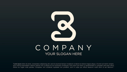 creative b logo vector design