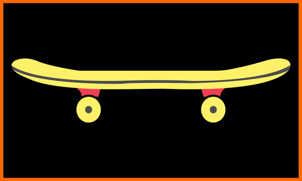 Skate Board Illustration Design.