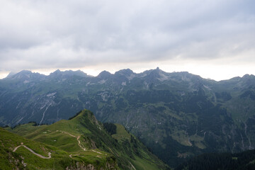 Fototapeta premium Cloudy day in the Alps
