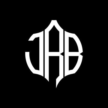 JRB letter logo. JRB best black background vector image. JRB Monogram logo design for entrepreneur and business.
