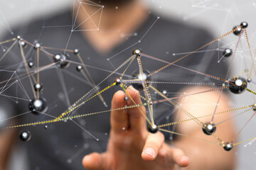 Protect Cloud Information Data Concept..