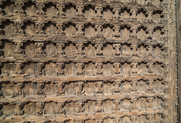 Old wooden door, Verona, Italy