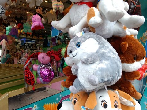 impressions from a funfair on a summer day