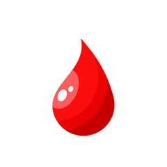 Fototapeta premium blood drop, red drop - vector image