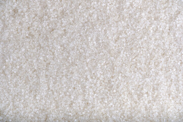 Cane sugar crystals closeup, food shortage.