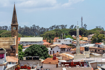 City view of Stone Town. Zanzibar. Tanzania .Africa