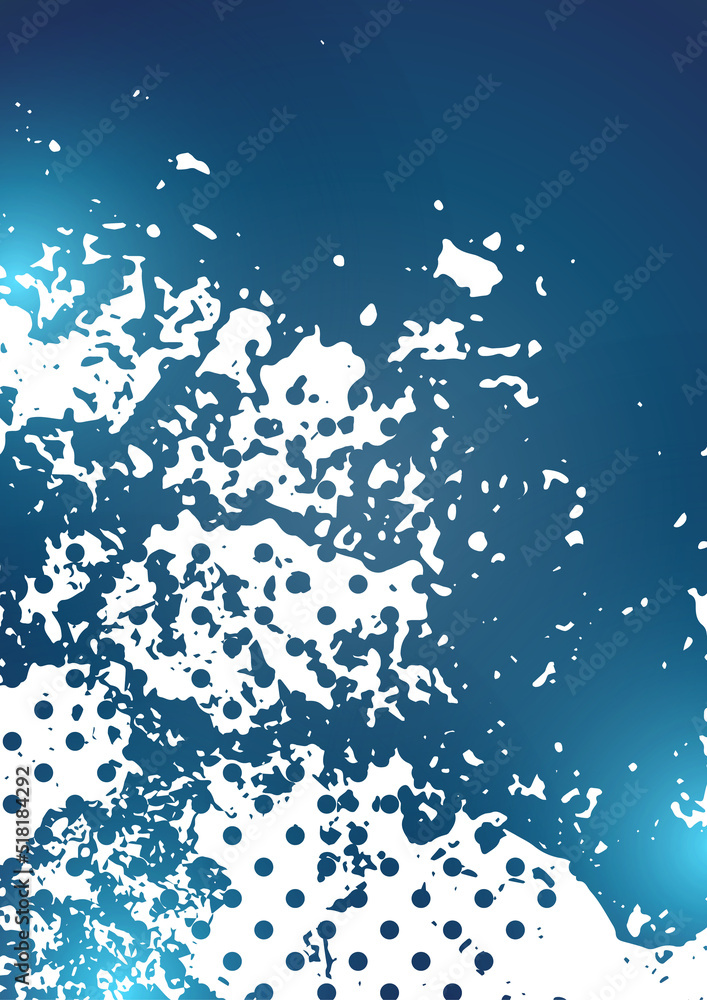 Poster random spotted abstract background effect, many dots. simple design. vector