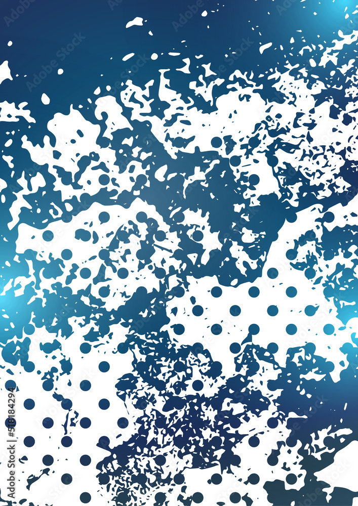 Poster random spotted abstract background effect, many dots. simple design. vector