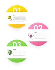 Vertical infographic design with icons and 3 options or steps. Thin line. Infographics business concept. Can be used for info graphics, flow charts, presentations, mobile web sites, printed materials.